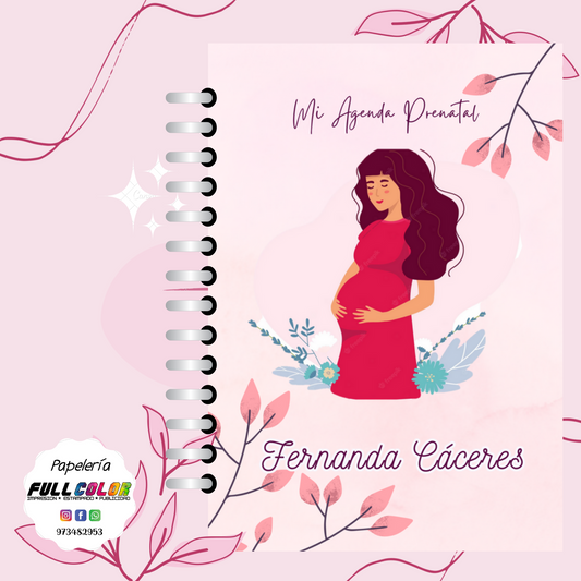 Agenda Prenatal Vestido Rojo