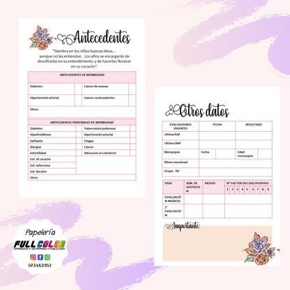 Agenda Prenatal Florcitas