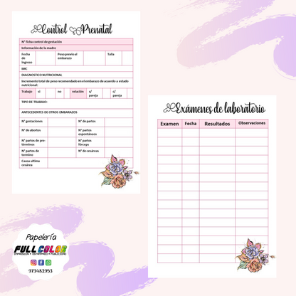 Agenda Prenatal Pastel