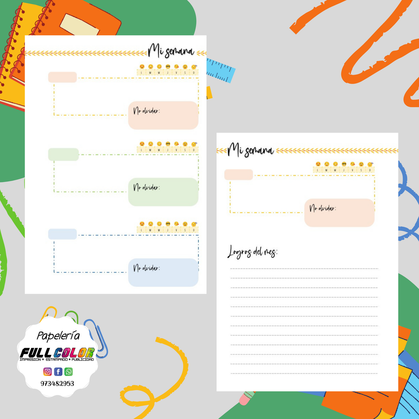 Agenda docente Educ Fisica