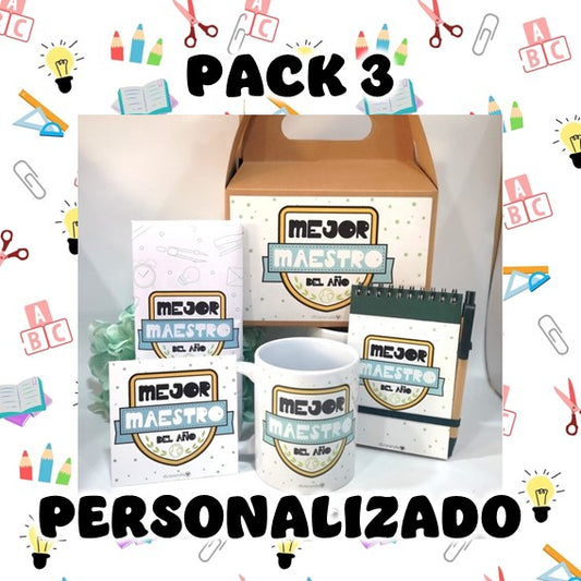 Pack 3 "Día del profesor/a"