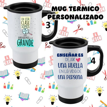 Mug Térmico  personalizado día del profesor/a