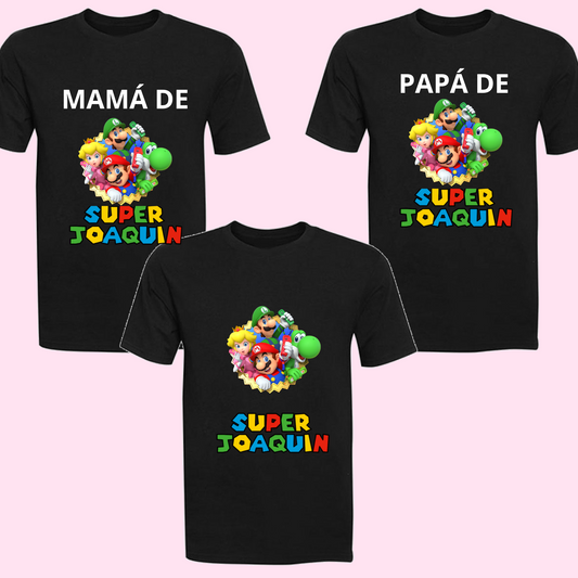 Pack Polera cumpleaños Familia