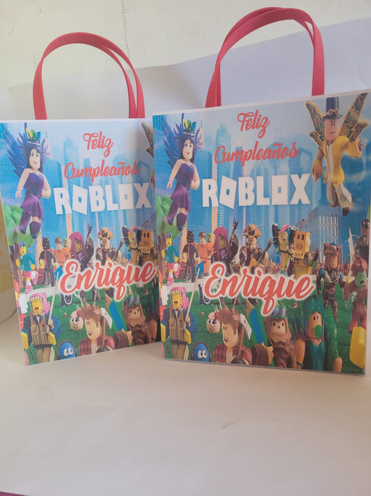 Bolsa de Cumpleaños Impresas Roblox