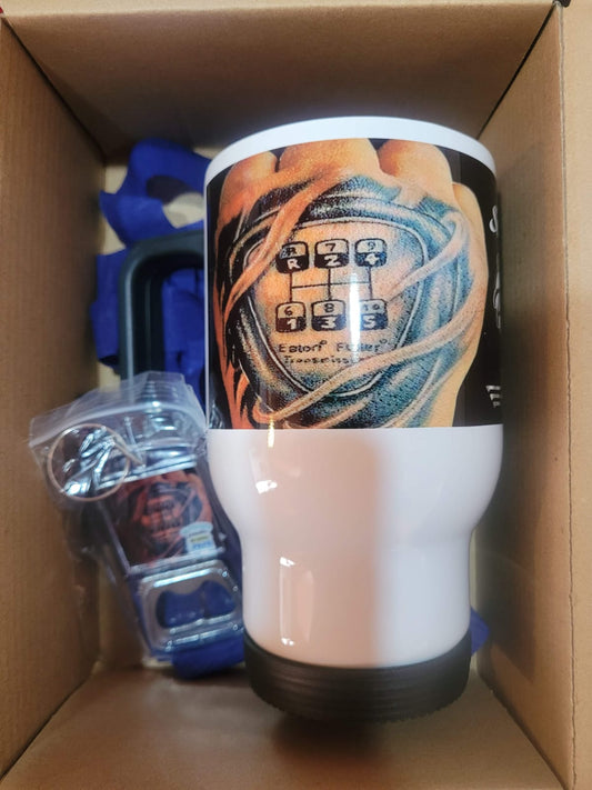 Pack de regalo Mug térmico personalizable mas llavero destapador