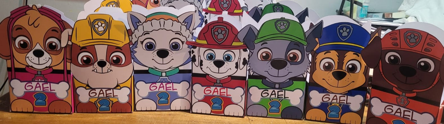 Cajitas Paw Patrol