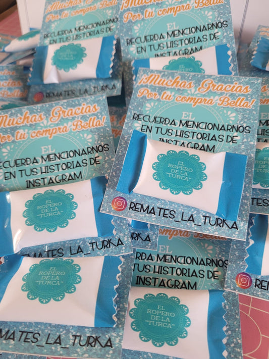 Dulces pequeños con Tarjeta de presentación